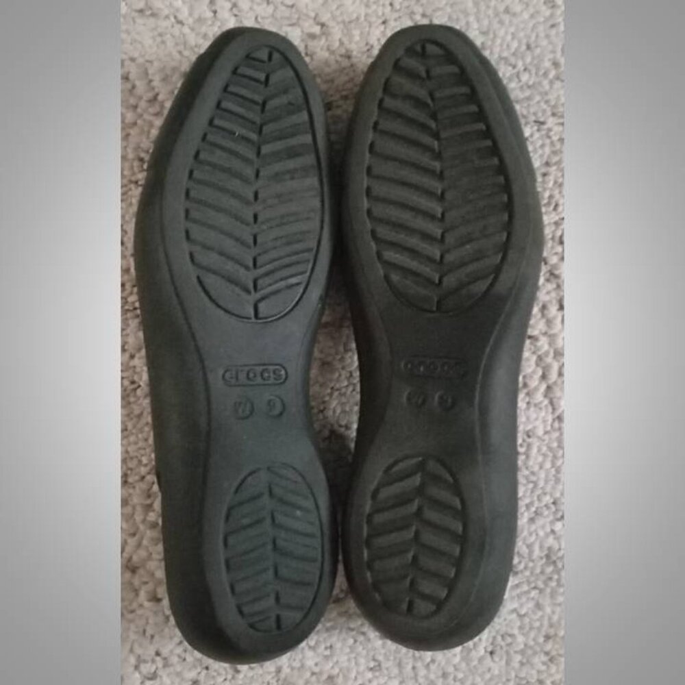 Crocs Sienna sandals flats size 9 women's black - Picture 7 of 8